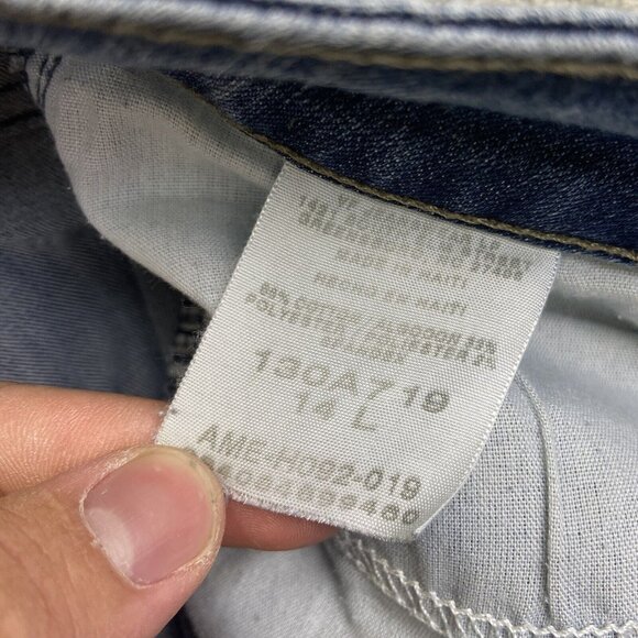 Lee Riders Jeans Women's 14 L (Fits 35x33) Blue Boot Cut‎ No Gap Waist Mid Rise - Picture 8 of 14